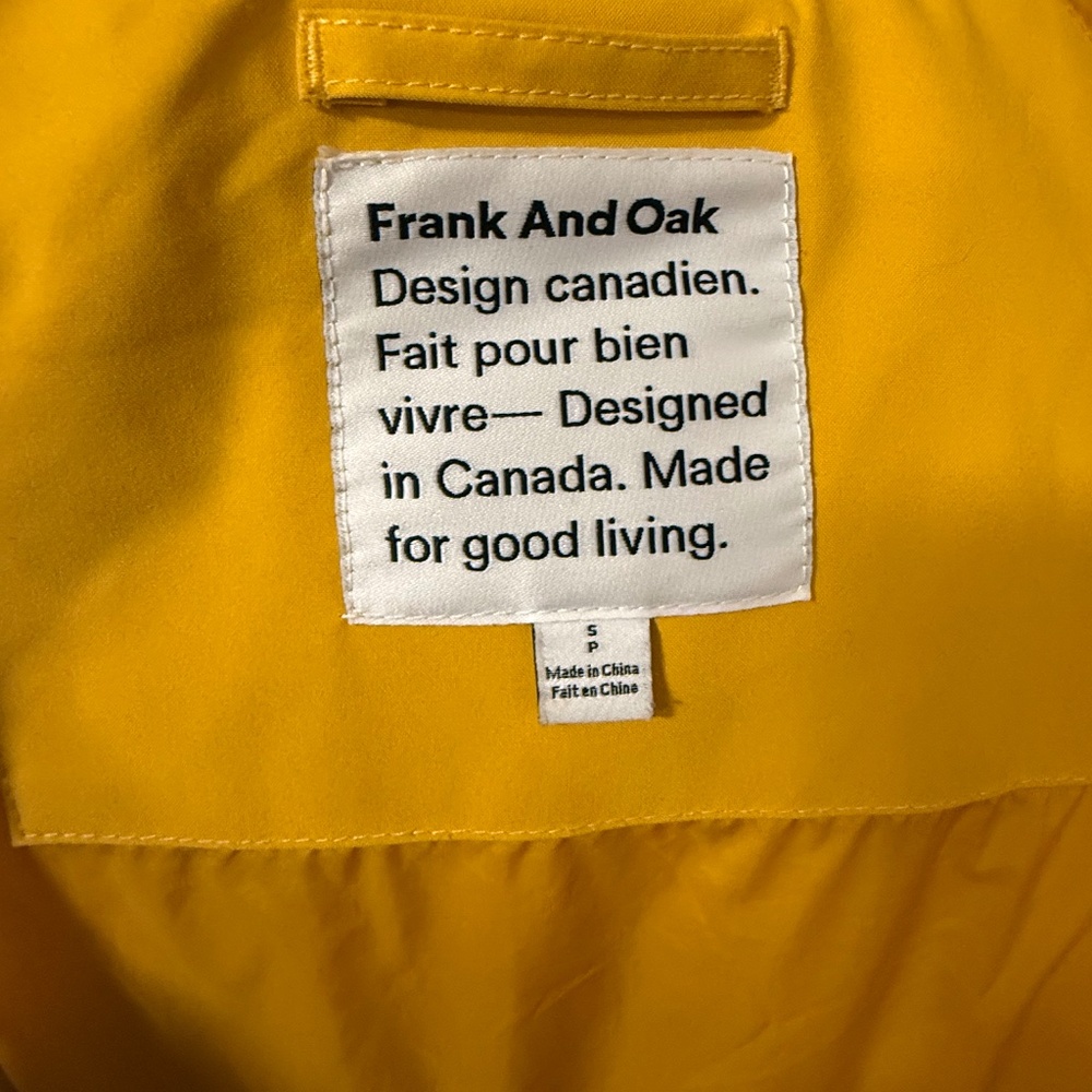 Frank and Oak Puffer Jacket